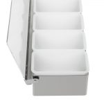Olympia 6 Compartment Condiment Holder Stainless Steel - Image 3