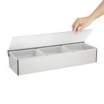 Olympia 3 Compartment Condiment Holder Stainless Steel - Image 3