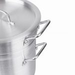Vogue Aluminium Double Boiler Pan with Lid 28cm - Image 4