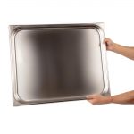 Vogue Stainless Steel 2/1 Gastronorm Tray 40mm - Image 6