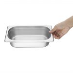 Vogue Stainless Steel 1/4 Gastronorm Tray 65mm - Image 5