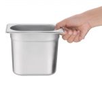 Vogue Stainless Steel 1/9 Gastronorm Tray 150mm - Image 5