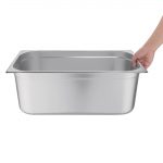 Vogue Stainless Steel 1/1 Gastronorm Tray 200mm - Image 5