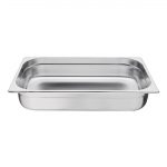 Vogue Stainless Steel 1/1 Gastronorm Tray 100mm - Image 4