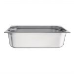 Vogue Stainless Steel 1/1 Gastronorm Tray 150mm - Image 4