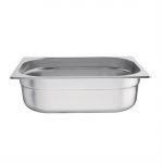 Vogue Stainless Steel 1/2 Gastronorm Tray 100mm - Image 4