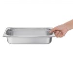 Vogue Stainless Steel 1/3 Gastronorm Tray 65mm - Image 5