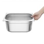 Vogue Stainless Steel 1/2 Gastronorm Tray 150mm - Image 5