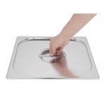 Vogue Stainless Steel 2/3 Gastronorm Lid - Image 3