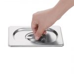 Vogue Stainless Steel 1/9 Gastronorm Lid - Image 3