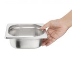 Vogue Stainless Steel 1/6 Gastronorm Tray 65mm - Image 4