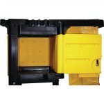 Rubbermaid Traditional Janitorial Cleaning Cart with Yellow Bag and Zip - Image 3