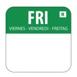 Hygiplas Removable Colour Coded Food Labels Friday (1000 Pack)