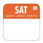 Hygiplas Removable Colour Coded Food Labels Saturday (1000 Pack)