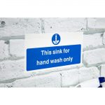 Vogue Hand Wash Only Sign - Image 3