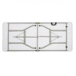 Bolero Rectangular Centre Folding Table 6ft White - Image 7
