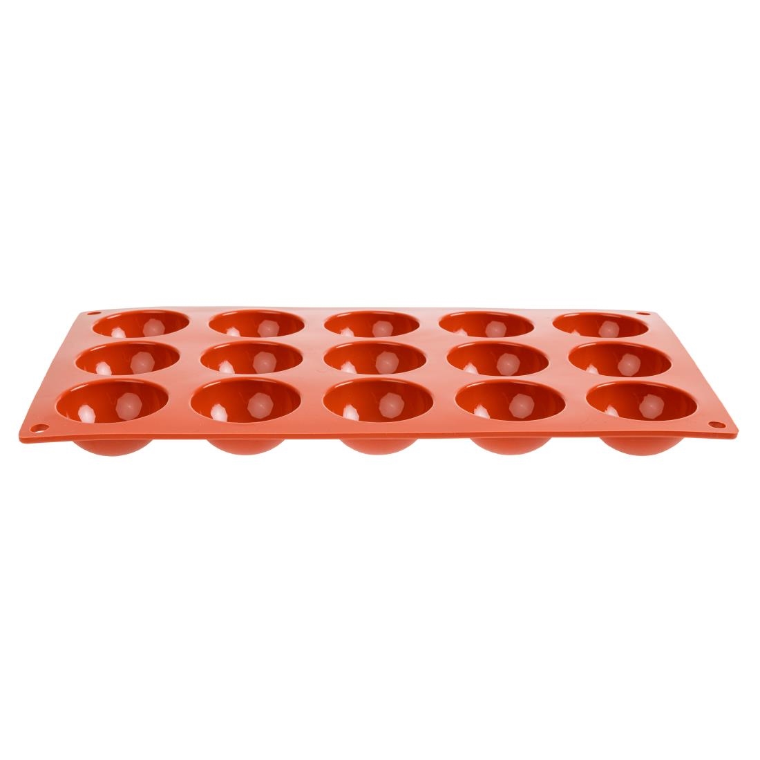 n936_core23-3277.jpg Pavoni Formaflex Silicone Half Sphere Mould 15 Cup - Image 1
