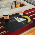 Olympia Kristallon Polypropylene Fast Food Tray Black Medium 415mm - Image 2