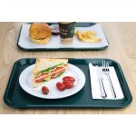 Olympia Kristallon Medium Polypropylene Fast Food Tray Green 415mm - Image 5