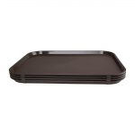 Olympia Kristallon Large Polypropylene Fast Food Tray Brown 450mm - Image 4