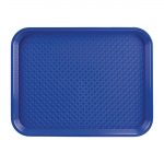 Olympia Kristallon Polypropylene Fast Food Tray Blue Large 450mm
