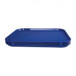 Olympia Kristallon Polypropylene Fast Food Tray Blue Large 450mm - Image 4