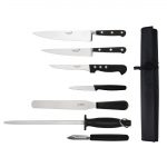 Deglon Sabatier 7-Piece Knife Set with Wallet