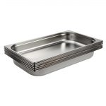 Vogue Stainless Steel 1/1 Gastronorm Tray 65mm - Image 5