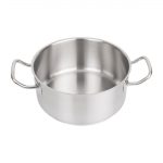 Vogue Stainless Steel Casserole Pan 24cm - Image 2
