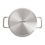 Vogue Stainless Steel Casserole Pan 24cm - Image 3
