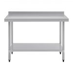 Vogue Stainless Steel Prep Table with Upstand 1200mm - Image 7
