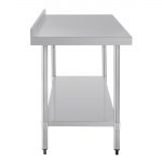 Vogue Stainless Steel Prep Table with Upstand 1500mm - Image 8