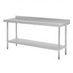 Vogue Stainless Steel Prep Table with Upstand 1800mm - Image 7
