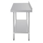 Vogue Stainless Steel Prep Table with Upstand 1800mm - Image 8