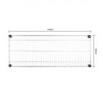 Vogue Metal Wire Wall Shelf 910mm - Image 5