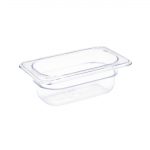 Vogue Polycarbonate 1/9 Gastronorm Container 65mm Clear