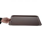 Cambro Capri Laminate Canteen Tray Mahogany 460mm - Image 7