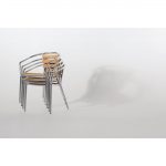 Bolero Aluminium and Ash Chairs (Pack of 4) - Image 6