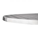 Bolero Round Flip Top Table Stainless Steel 600mm - Image 3
