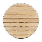Bolero Round Flip Top Table Ash 600mm - Image 5