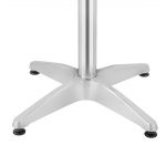 Bolero Steel and Aluminium Round Bistro Table 800mm - Image 4