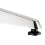 Bolero Steel and Aluminium Square Bistro Table 600mm - Image 2