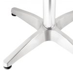 Bolero Steel and Aluminium Square Bistro Table 600mm - Image 3