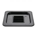 Vogue Polycarbonate 1/6 Gastronorm Lid Black