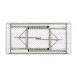 Bolero PE Rectangular Folding Table White 4ft (Single) - Image 3