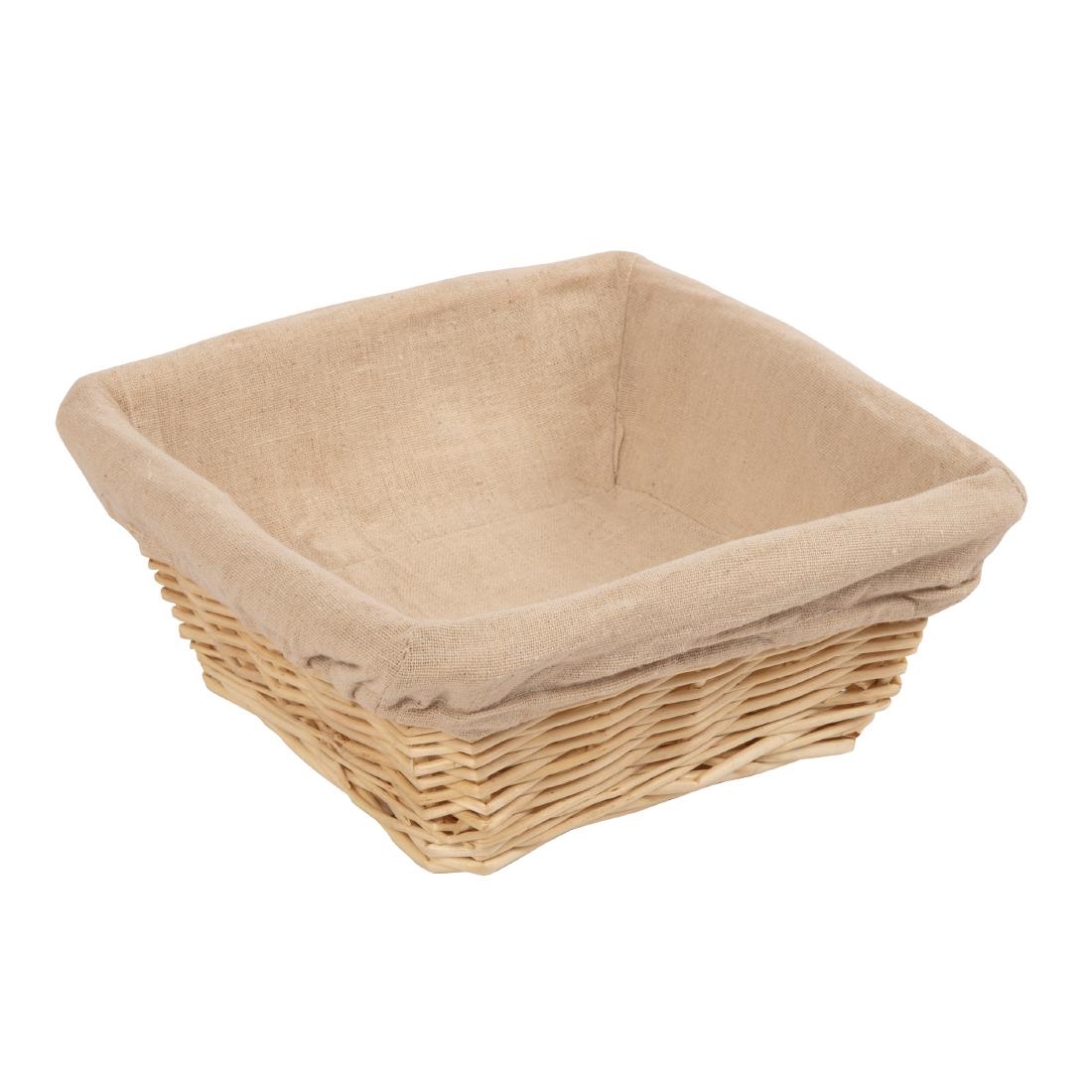 u748_basketwithcloth1-1.jpg Olympia Wicker Square Basket - Image 1