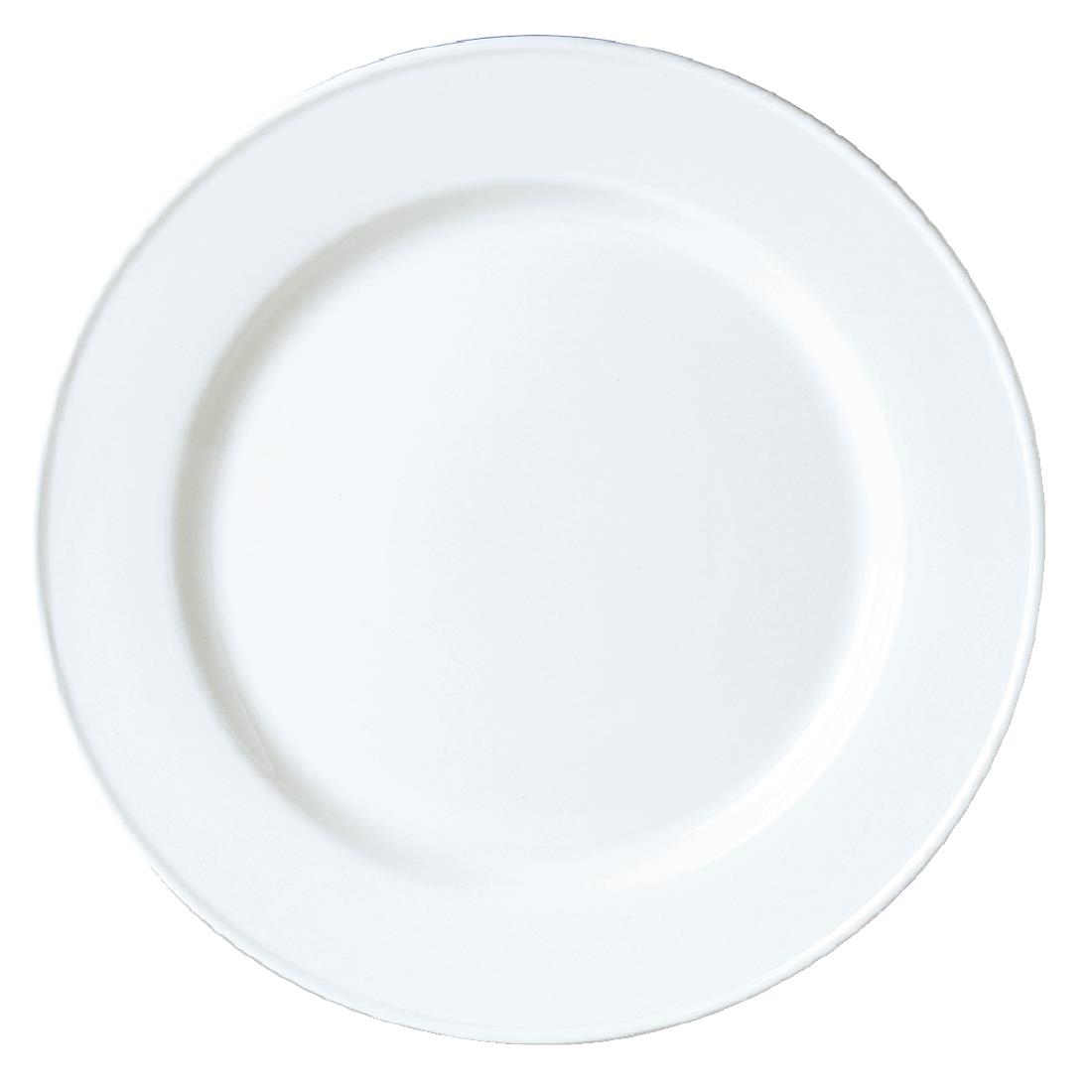v0088_slimline_service_chop_plate.jpg Steelite Simplicity White Slimline Plates 230mm (24 Pack) - Image 1