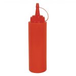 Vogue Red Squeeze Sauce Bottle 12oz