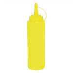 Vogue Yellow Squeeze Sauce Bottle 8oz