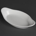 Olympia Whiteware Oval Eared Dishes 229x 127mm (6 Pack)